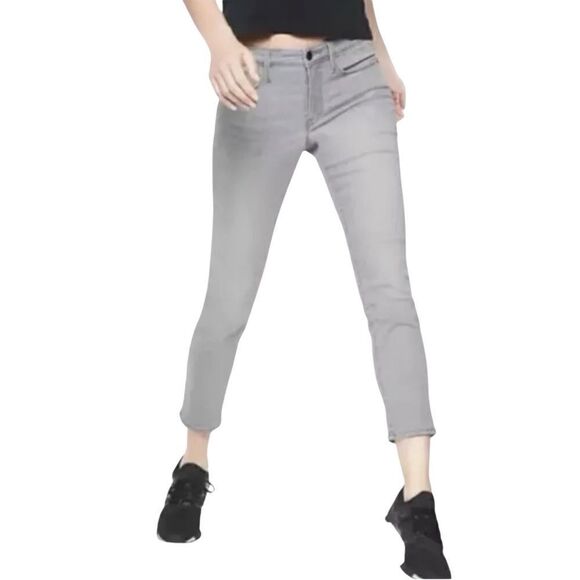Athleta skinny cropped sculptek Jeans Grey Denim Sculpting technology Size 2 - Picture 4 of 16